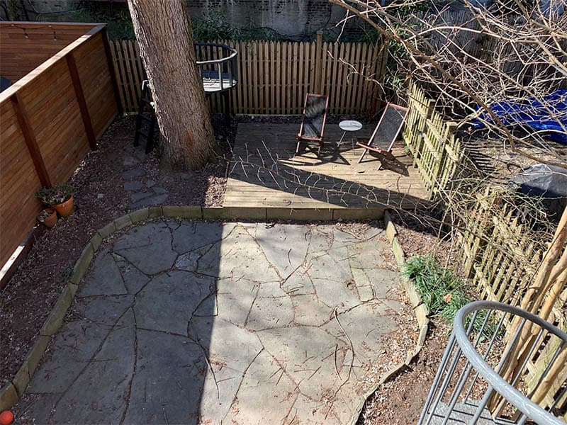 City terrace before remodeling
