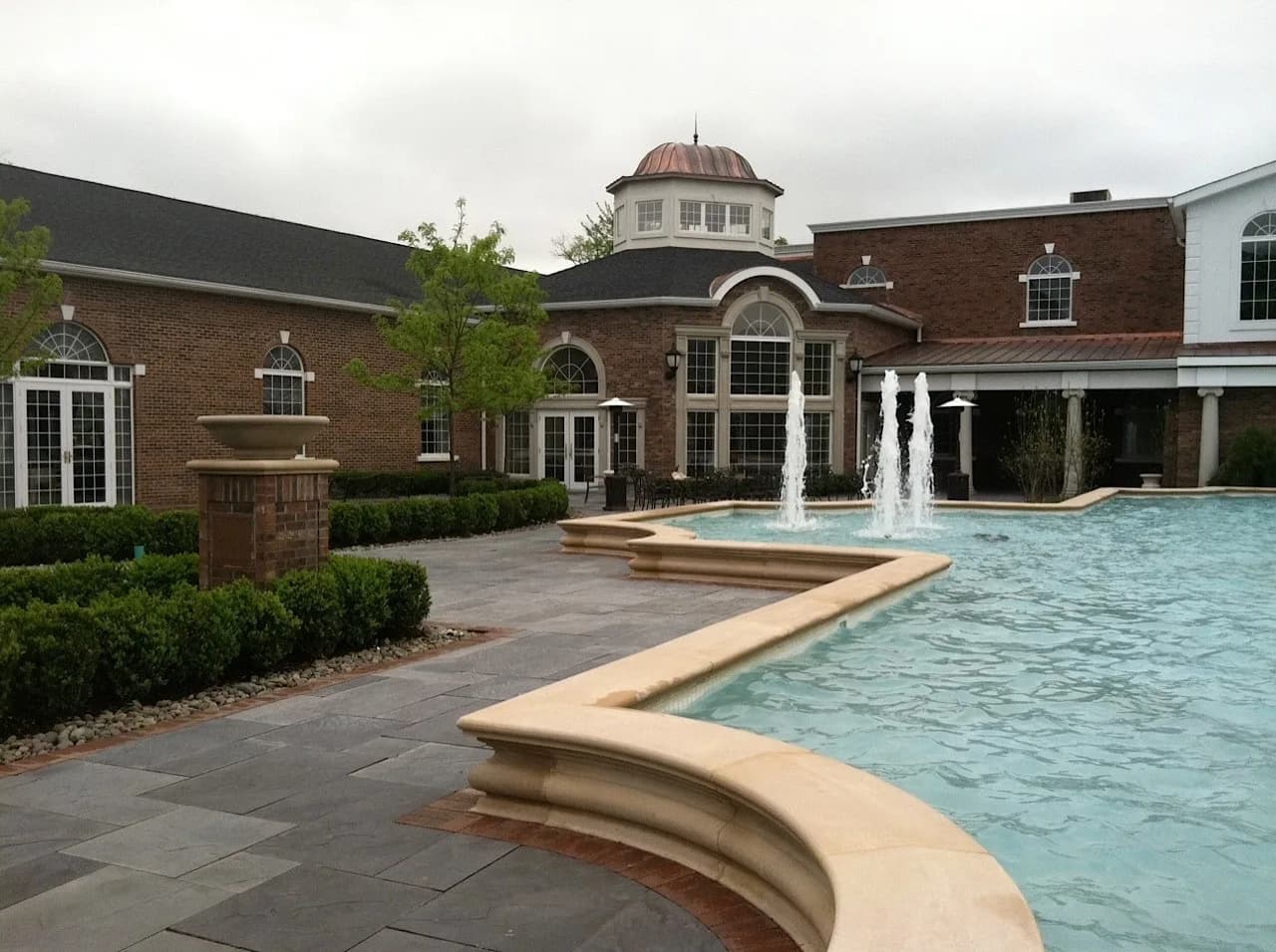Main water feature at a Rockleigh property with running water